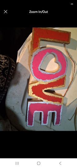 LOVE Wood Letter Sign Decor