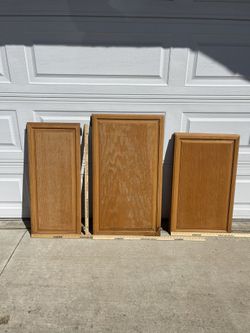 Free Used Solid Oak Cabinet Doors
