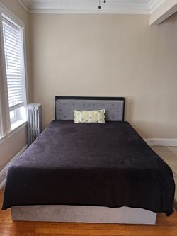 Full Size Storage Bed + Mattress