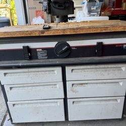 Craftsman Table Saw With 6 Draws Cabinet 