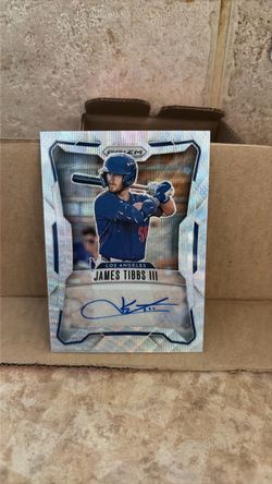 2026 Panini Prizm James Tibbs III Silver Wave Autograph 081/199