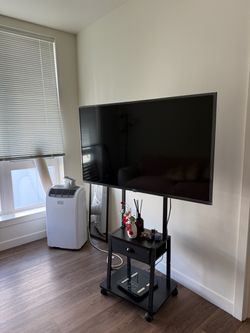 TV stand with wheels