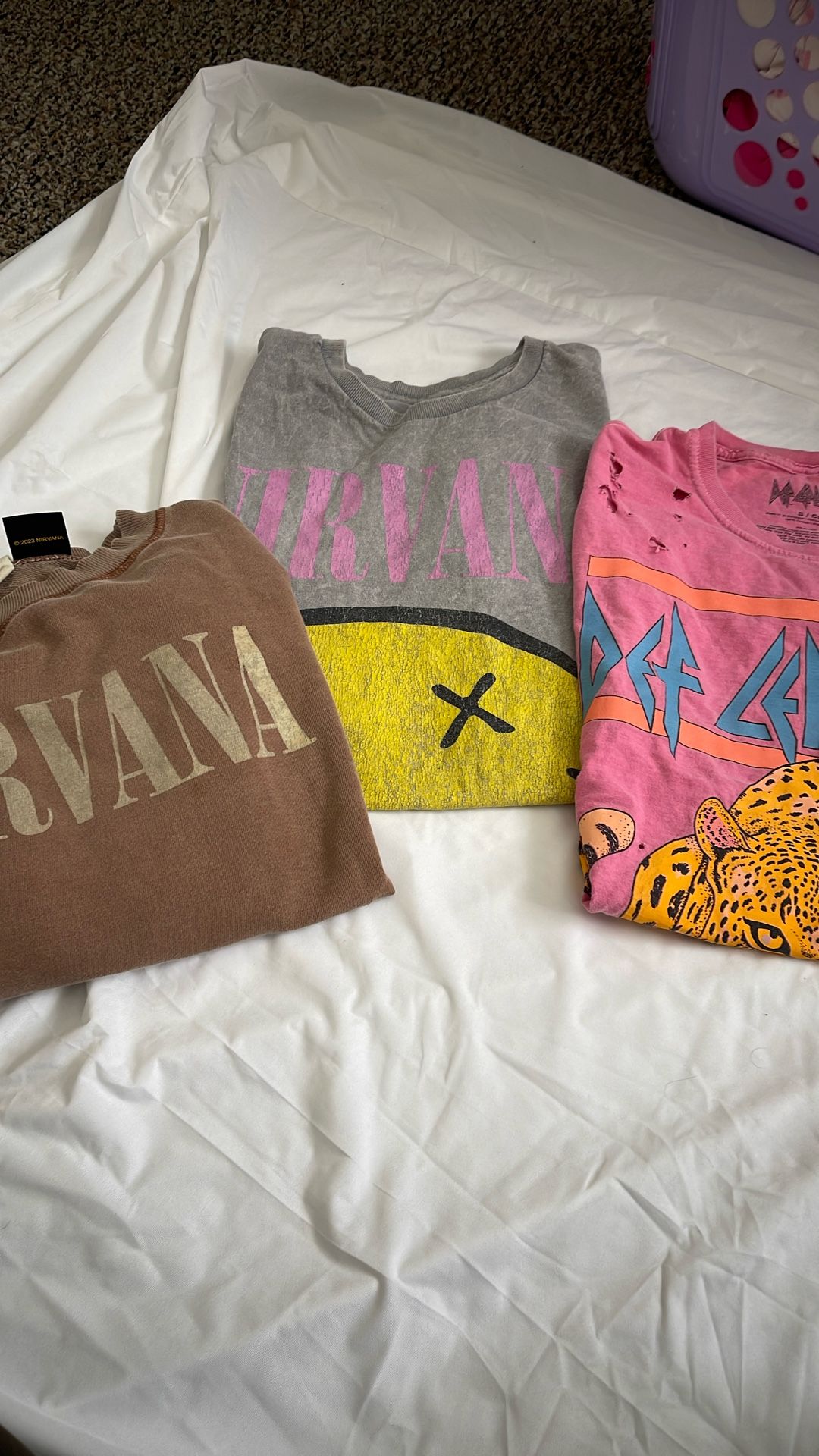 Band T-shirts & SWEATshirts Small & Large