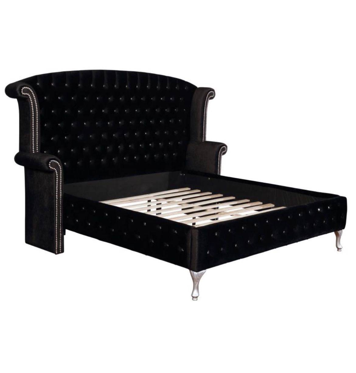 Black Velvet Bed Brand New In Box Firm Price Queen $620 Eastern King & Cal King $680