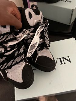 Lanvin Curb Sneakers White Black