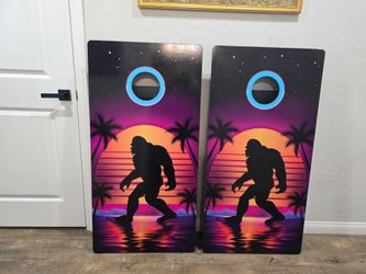 Sasquatch Sunset Cornhole Boards – Brand New (Pick Up Only)
