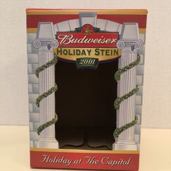 Budweiser 2001 Holiday Stein Box "Holiday At The Capitol"