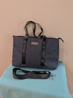 Prestige Blue Denim Tote/Duffle Bag with adjustable Handles & and Shoulder Strap