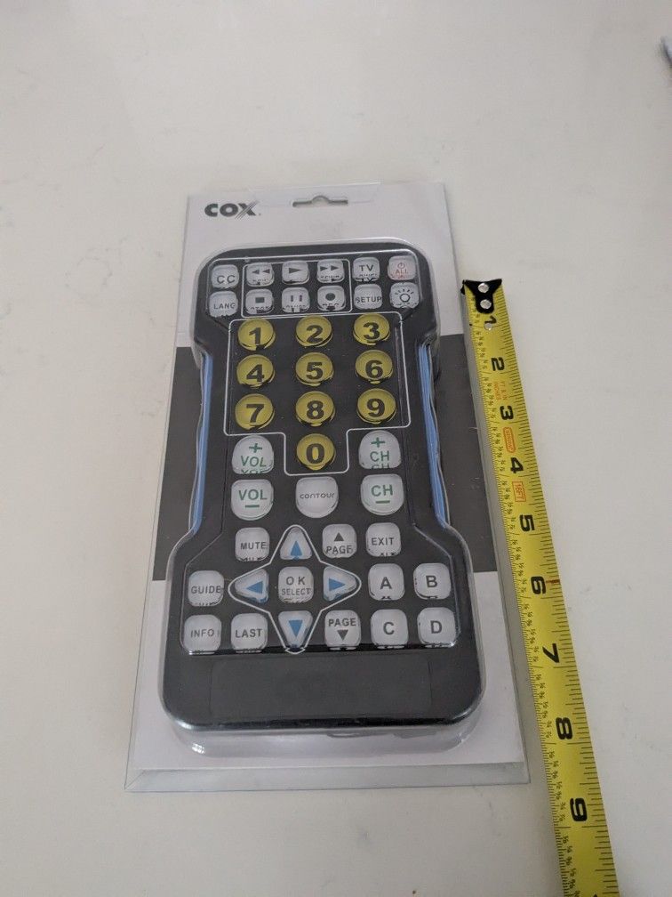 Large button lighted TV Remote Control For Seniors, Etc.