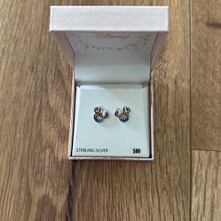 Minnie Mouse Sterling Silver Earring