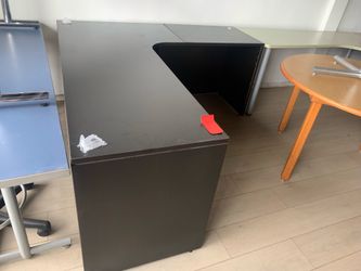 Desk l shape 72”x66” black espresso new! Sale!