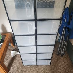 12 Compartment Shoe Box, Stackable