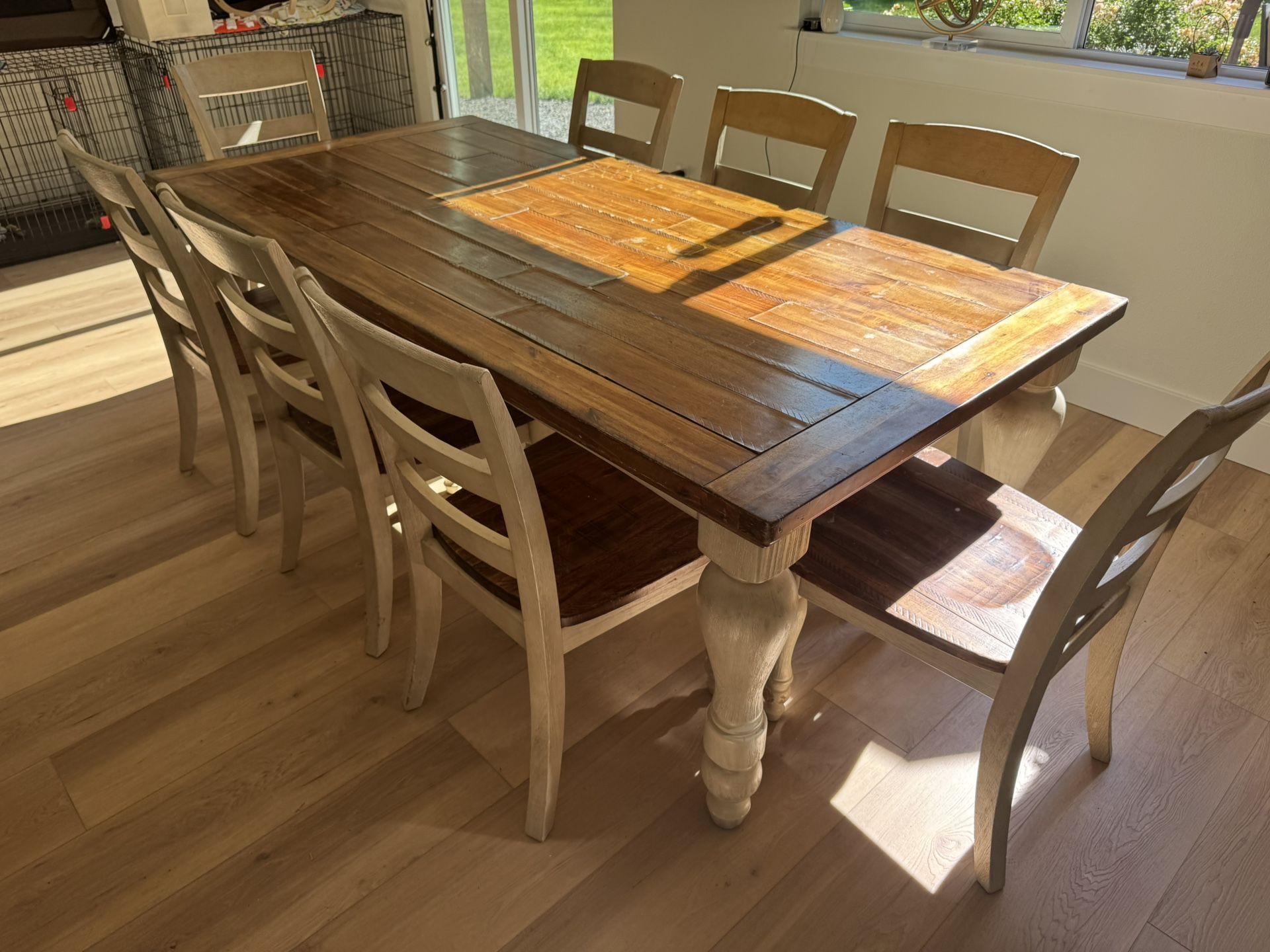 FREE dining table with 8 chairs