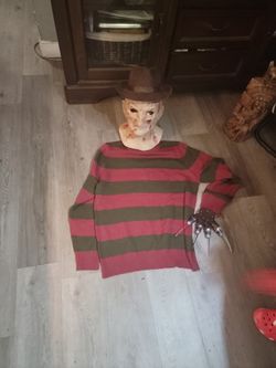 Freddy Kruger Mask N Sweater Only