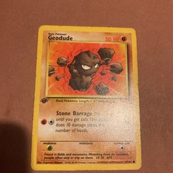 Pokémon 1st Edition Geodude