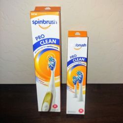 Spin brush Toothbrush & ReplacementHead- $10 For Both- Pick Up Ray And Higley 