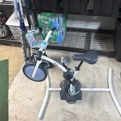 Workout exercise bike punching bag