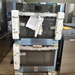 GE 30” Wide Electric Double Wall Oven Stainless Steel 