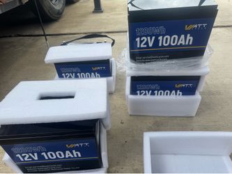 $90 each 1280  12V 100Ah   WATT CYCLE.   OBO