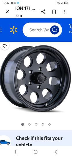 16x8.0 black rims