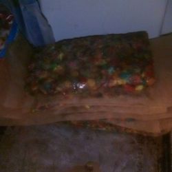 Fruity Pebbles With Marshmallows Cereal Bars 