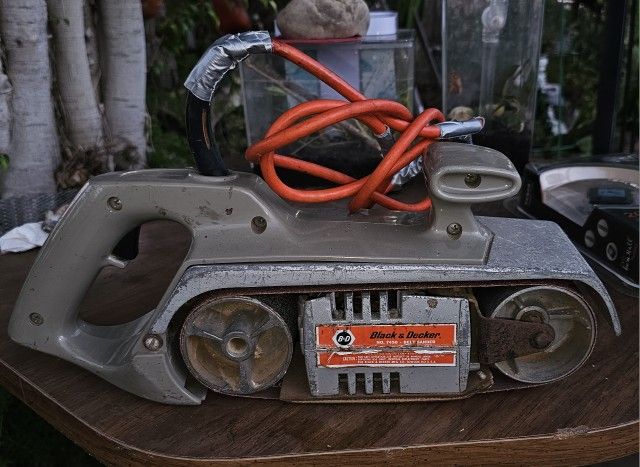 Vintage BLACK & DECKER Belt Sander 3" x 24" Tested & Works Great!!!