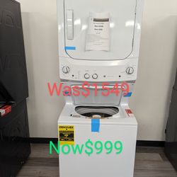 GE 3.8 Cu.Ft Top Load Washer And 5.9 Cu.ft Dryer Manufacturer Warranty Included 