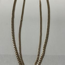 2 Solid Chain 14k Gold . 146 Grams Total 