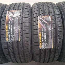 ( 4 TIRES  ) 245/45R19 BLACKHAWK 