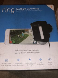 Ring Camera Spotlight Cam Wired