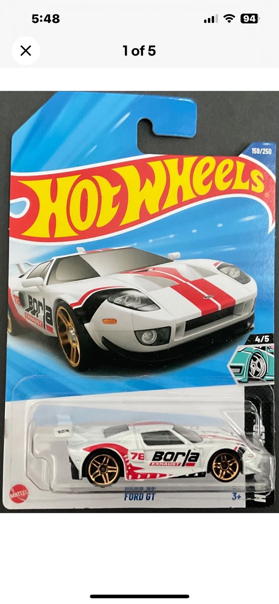 2025 Hot Wheels Hw Modified Borla Ford Gt