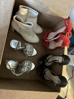 Red, Sparkling Black , Silver , Ivory Color Boots