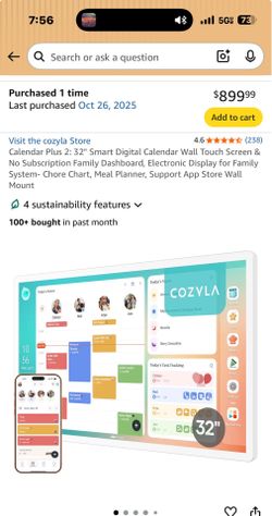 Electronic Wall calendar