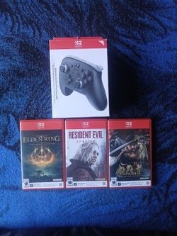 Nintendo Switch 2 Pro Controller + 3 Games Bundle
