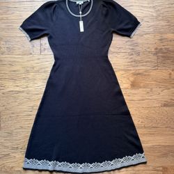 NWT Max Studio black knit dress
