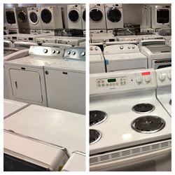 WASHER WASHING MACHINE DRYER ELECTRIC GAS TOP FRONT LOAD STACKED ATTACHMENTS WARRANTY DELIVERY 