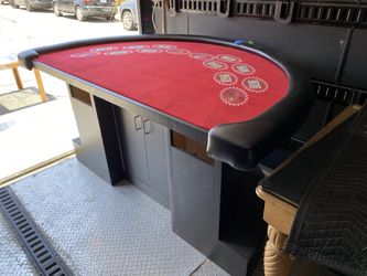 REAL CASINO GAMING BLACKJACK TABLE HEAVY