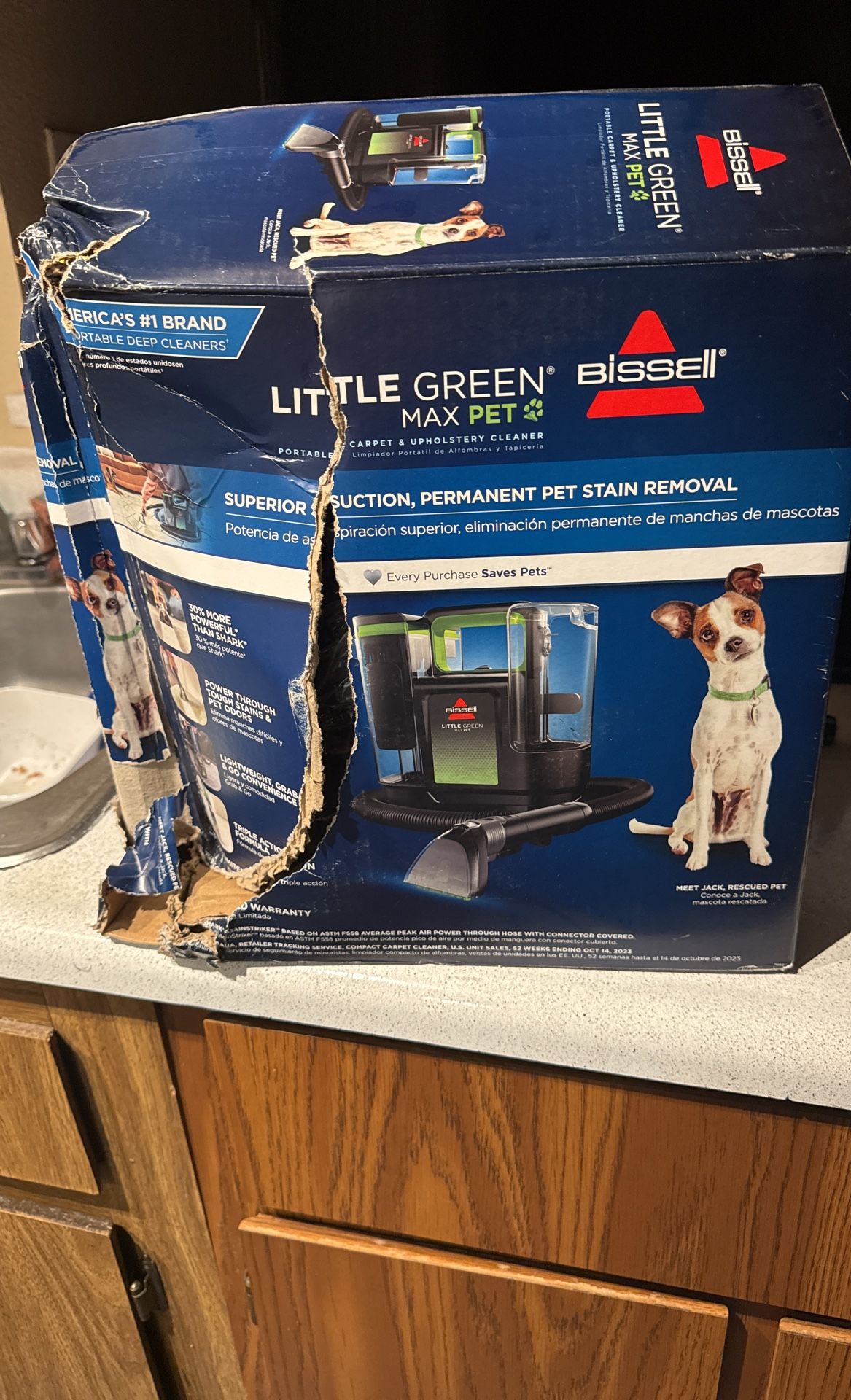 Little Green Max. PET.   New.  Solamente La Caja. Está Rompida