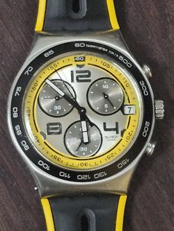 Swiss Swatch With Tachymeter 