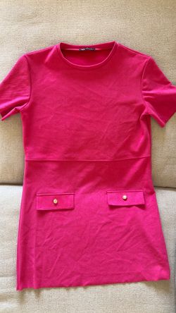 Zara hot pink dress / size Small