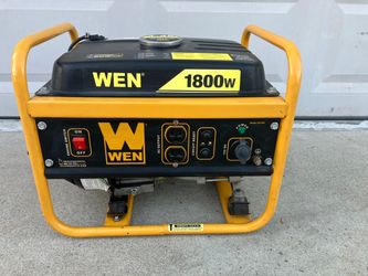 WEN 56180 1800W Portable gas Generator and accessories