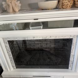 Farmhouse electric fireplace