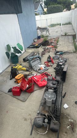 Tools For Heavy Duty Work On Concret O Wood All Are For Sale Gasolin Compresors Are Run