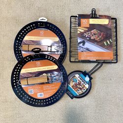 Camping Cooking Skillet And Baskets - NEW!