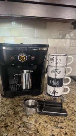 Espresso machine & cups