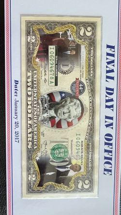 OBAMA 2 DOLLAR BILL COMMEMORATIVE COLLECTION