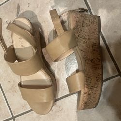 Beige wedges 