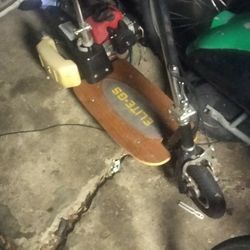 Gas Scooter Currently Getting Fixed And Upgraded 