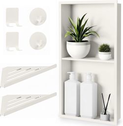 New Stainless Steel Shower Niche, Matte Warm White