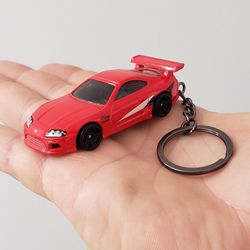Hot Wheels Mk4 Toyota Supra Keychain